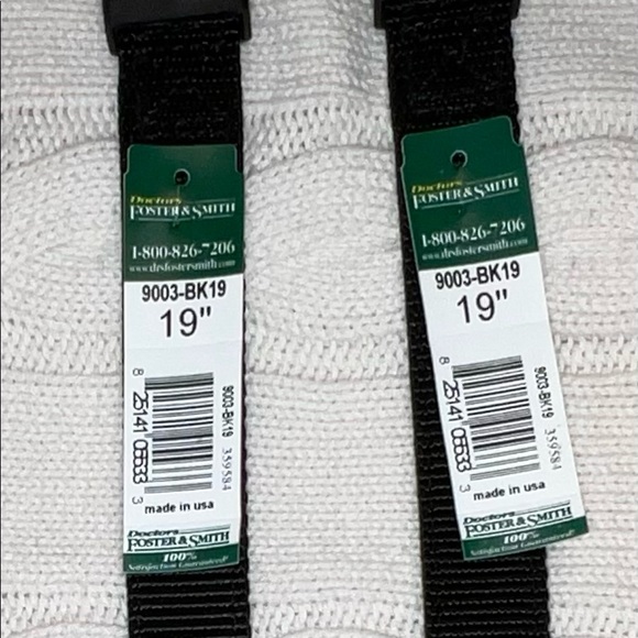 19 inch Doctors Foster and Smith black dog collar. NWT. - Picture 3 of 3